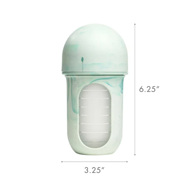 NURSH Reusable Silicone Pouch Baby Bottle – Stage 2 Medium Flow - Image 2